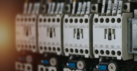 Electrical control panel and equipment.