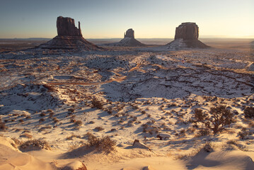 Monument valley in the state of Utah, United States