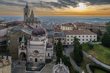 Obraz premium Bergamo Alta, piazza Duomo