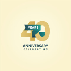 40 Years anniversary logo design