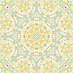 Abstract seamless pattern with geometric elements structure.