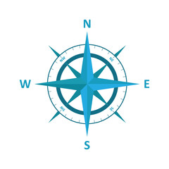 3D vector compass icon. compass illustration