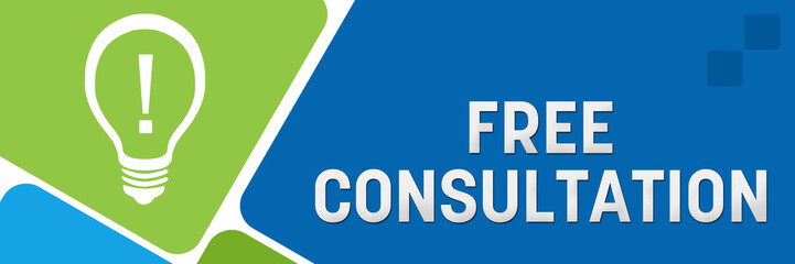 Free Consultation Green Blue Rounded Squares 