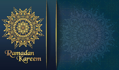Elegant Simple Mandala Ramadan Kareem Islamic Background Banner Template