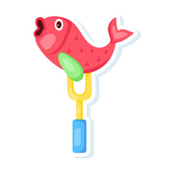 Naklejka premium Fish Fork 
