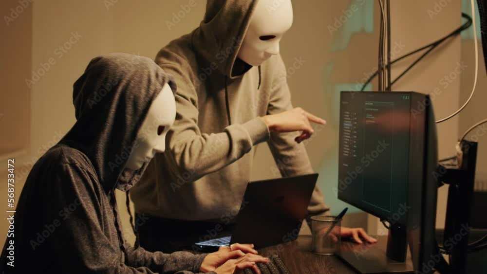 Poster mysterious spies working on phishing and cryptojacking, trying to break into government server and s