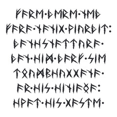 Sample Viking Scandinavian runes text