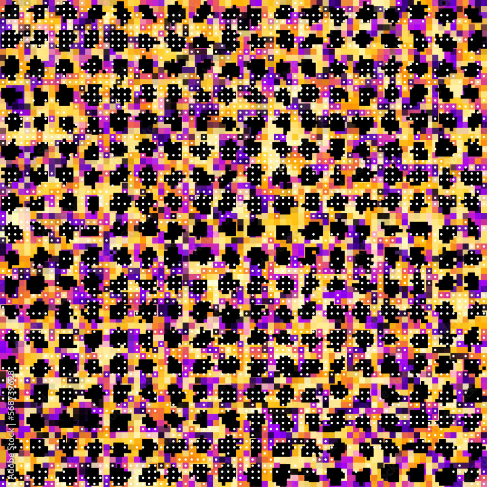 Poster Geometric abstract seamless pattern in low poly style.