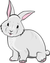 Cartoon bunny.