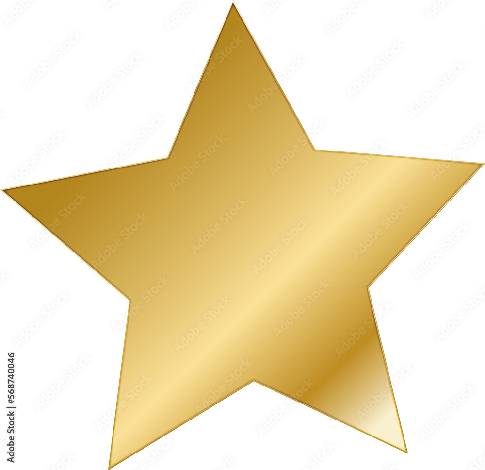 Wall mural gold style star pattern, icon