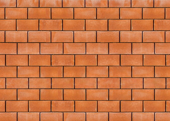 Shot of red brick wall structure