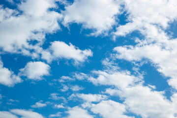 blue sky with clouds, abstract background 