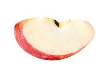 Red apple slice isolated on transparent png