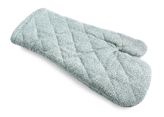 Oven glove for hot dishes isolated on white