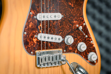 electric guitar close up
