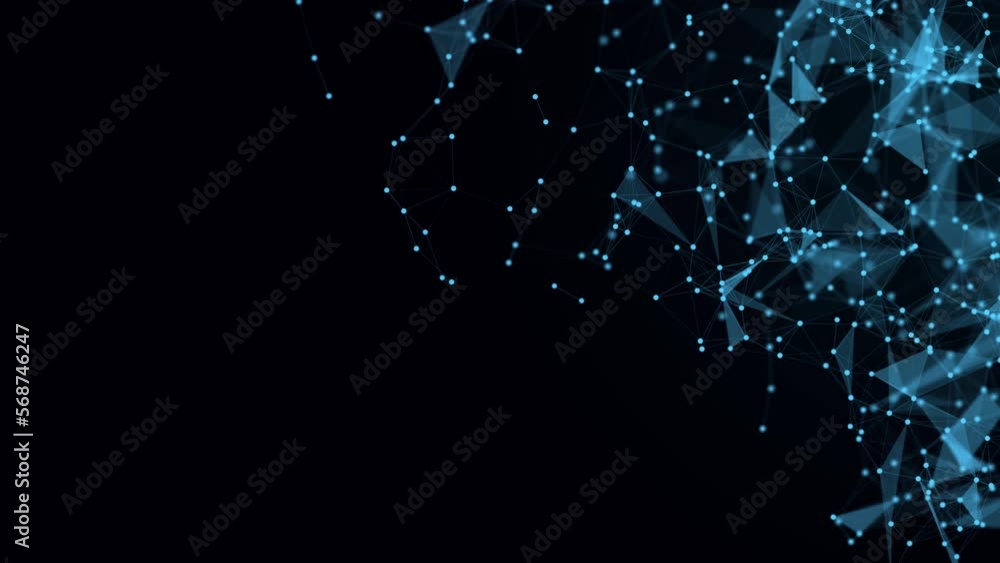 Poster digital technology backdrop green blue background concept, cyber technology plexus, abstract tech, i
