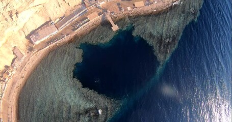 The Blue Hole Dive Site is in Dahab, Egypt on the coast of the Red Sea it is reputed to have the most diver fatalities in the world with estimates of between 130 and 200 fatalities in recent years
