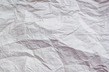 Crumpled white paper texture background