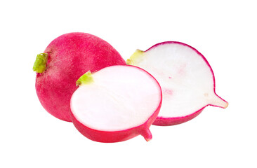 fresh radish on  transparent png