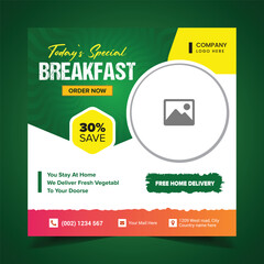 Restaurant food Business Social media Post design