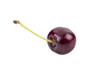 Red cherry isolated on transparent png