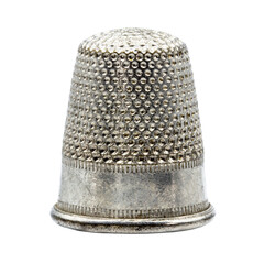 one single metal thimble for sewing protection