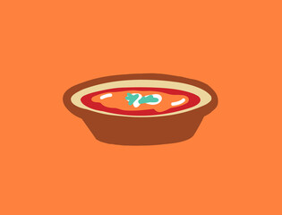 illustration of borscht soup