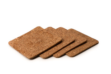 Coaster for a cup isolated on a white background.
