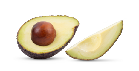 avocado isolated on transparent png