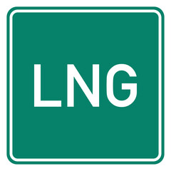 LNG und Schild - 568759062