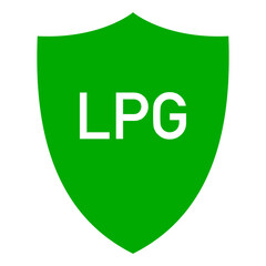 LPG und Schild