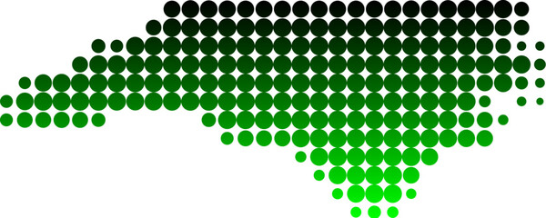 Karte von North Carolina © Robert Biedermann