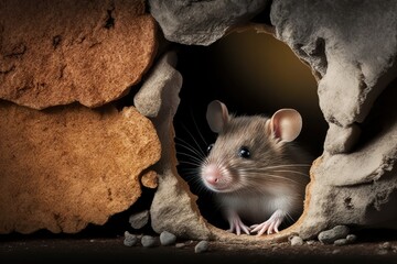 Common house mouse , ai generated
