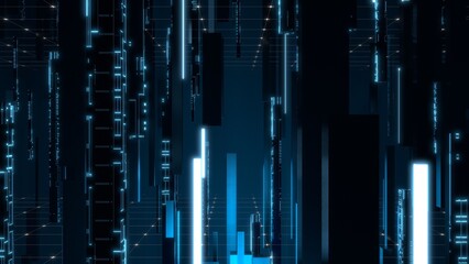 VJ キューブ サイバー SF インターネット 青 [別Verあり]