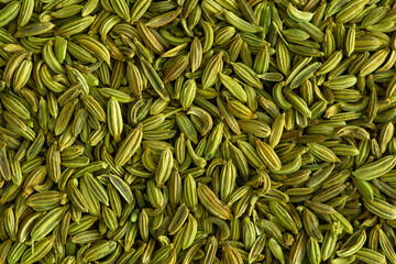 Anise seeds close-up macro as a background and texture. Indian spices for cooking. on a white background