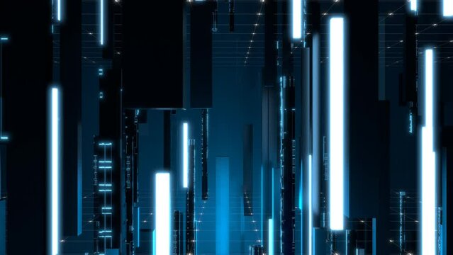 VJ キューブ サイバー SF インターネット 青 [ループ対応] [別Verあり]