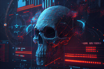 Cybersecurity Concept - Generative AI illustration