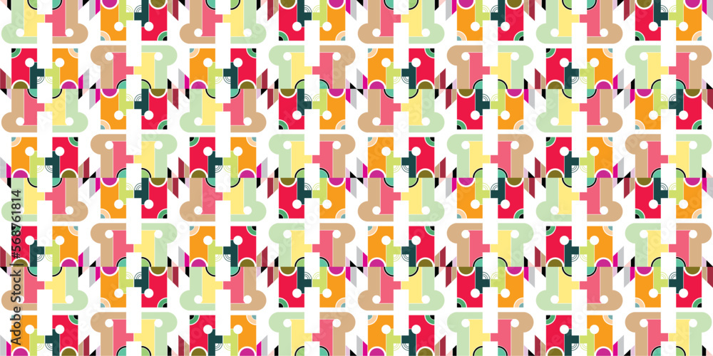 Fototapete background pattern with geometric style connected image setup