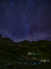 涸沢カールの星空