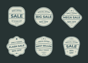 Obraz premium Set of badge or logo design element collection