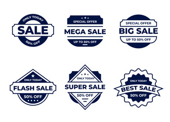 Set of badge or logo design element collection
