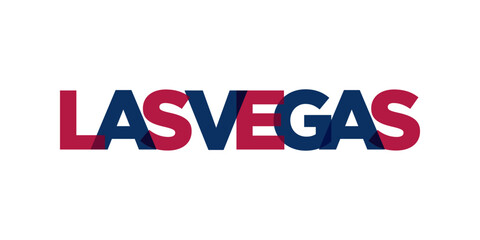 Las Vegas, Nevada, USA typography slogan design. America logo with graphic city lettering for print and web.