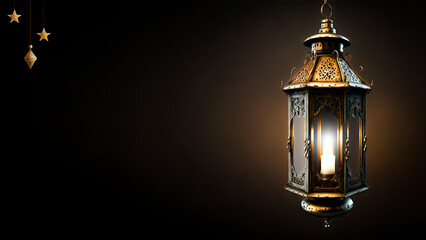 Fototapeta na wymiar Ramadan Kareem Concept with Arabic Lantern. 