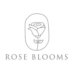 Rose logo, Wedding logo, Botanical trendy vector illustration Floral logo design for wedding invitation, Thank you cards, save the date card, Vector illustration.
