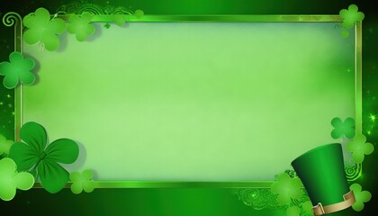 St.Patrick day mock up with copy space for text generative ai