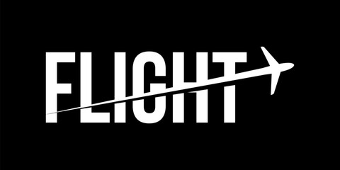 Letter Flight Travel Logo Design Template vector