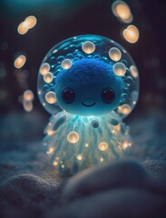 Little cute alien made with generative ai