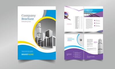 City Background Business Book Cover Design Template