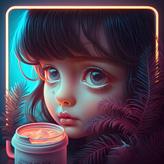 Manga Child illustrations cute & charming Manga Art. Celebrate childhood's innocence in our Adorable Child collection. A perfect blend of cuteness & innovation. AI Générative Art.