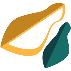 Minimalist geometric brutal shapes.Colorful basic memphis  abstract forms.Bauhaus elements. 
